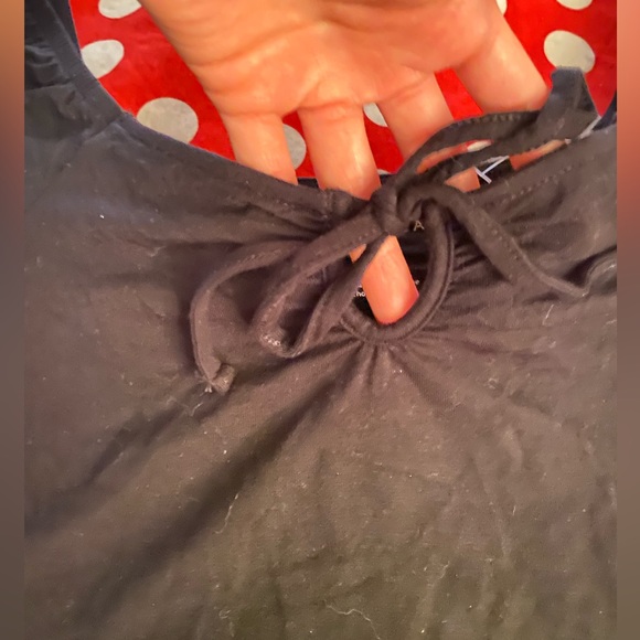 American Eagle black puff sleeve bodysuit - size S - Picture 2 of 2